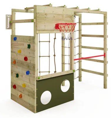 Image de Structure d'escalade FATMOOSE CleverClimber Club XXL, pour l'extérieur, de couleur vert olive