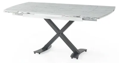Produktbild von Esszimmer-Set Esstisch 4x Stuhl Modern Marmor Beige Ausziehbar