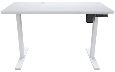 Image de Cougar Royal 120, bureau gaming, réglage électrique, blanc