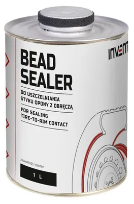 Obrázok produktu pre Tesniace lepidlo - tmel na pätku pneumatiky s kefkou, 1l, Invento