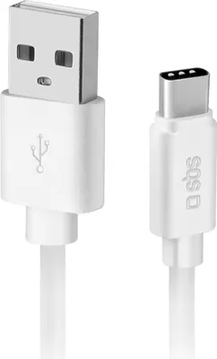 Produktbild von SBS Polo USB zu USB-C Kabel 1m weiß