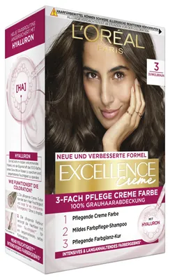 Produktbild von L'Oréal Paris Permanente Haarfarbe, 100% Grauhaarabdeckung, Haarfärbeset mit Col