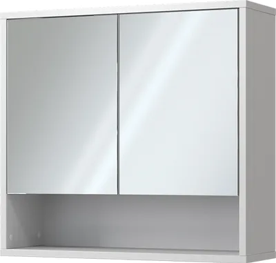 Obrázek produktu pro Koupelnová zrcadlová skříňka Vicco Eliza Bílá 70 x 65 cm se 2 dveřmi, Model 49507