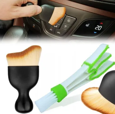 Produktbild von BNTrade Auto-Detailing-Set 2-in-1 Reinigungsbürsten Innenraum Lüftung