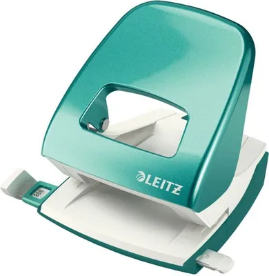 Produktbild von Locher 2,5mm mit Anschlagschiene eisblau Packung mit 30 Stück
