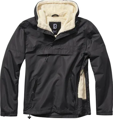 Produktbild von Brandit Windbreaker Sherpa Jacke Farbe: Schwarz, Grösse: S