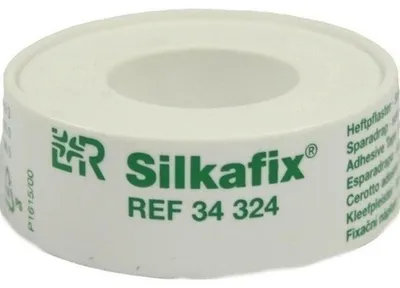 Produktbild von SILKAFIX Heftpfl.1,25 cmx5 m Kunststoff Spule