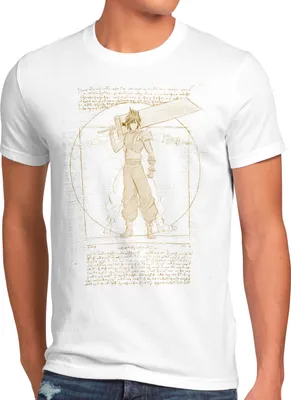 Produktbild von style3 Vitruvian Cloud Strife Herren T-Shirt anime cloud chocobo sephiroth vinci