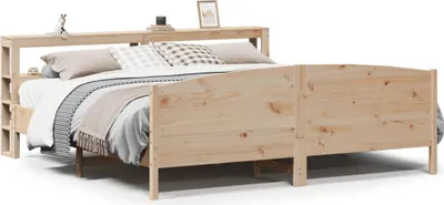 Image de vidaXL Lit en bois massif sans matelas 180x200 pin