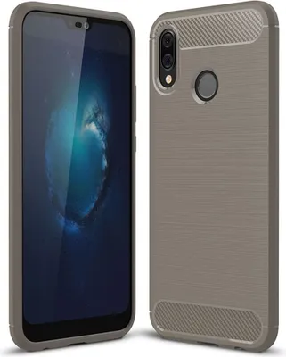 Produktbild von Schutzhülle Handyhülle für Huawei P20 Lite Case Cover Carbon Optik Grau