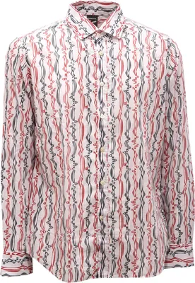 Zdjęcie produktu dla 3202AG BAGUTTA DI MILANO SLIM FIT bawełniana koszula męska z nadrukiem