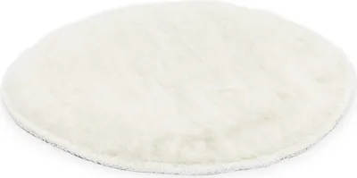 Produktbild von Bituxx 180mm Polier Wollpads mit Klett Weiss MS-10917