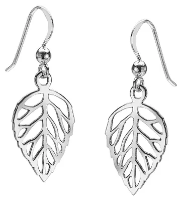 Produktbild von MATERIA Filigrane Blatt Ohrringe Damen Silber 925 - Ohrhänger Blätter Schmuck mit Geschenk-Box SO-17