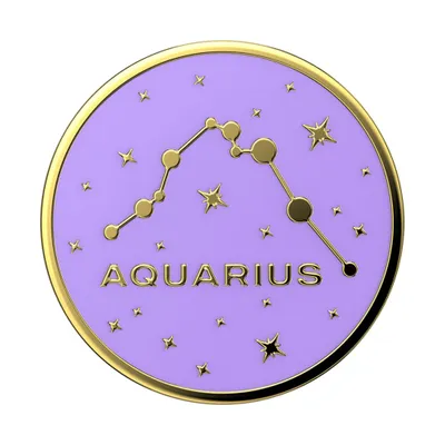 Produktbild von PopSockets | PopGrip | Ausziehbarer Sockel und Griff für Smartphones und Tablets | Fingerhalter Enamel Aquarius