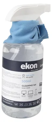 Produktbild von EKON Bildschirmreinigungsspray (500ml) mit Mikrofasertuch