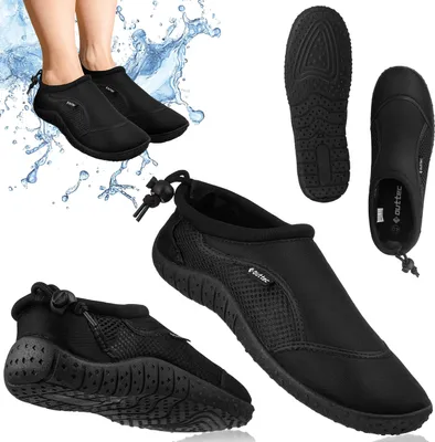 Produktbild von Outtec® Wasserschuhe, Badeschuhe, Schwimmschuhe, Strandschuhe - Größe 36-47, Uni (für Damen & Herren) - Ultraleicht, Flexibel, Schnelltrocknend