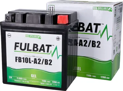 Image de FULBAT FUL GEL batterie - FB10L-A2 / FB10L-B2 / YB10L-A2 / YB10L-B2 (Gel, sans entretien)