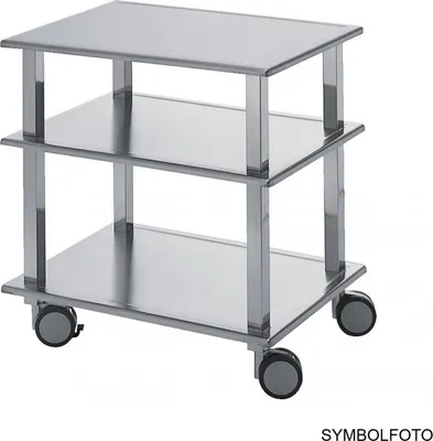 Graepel High Tech hochwertiger R.O.K. II Servierwagen aus Edelstahl poliert Graepel Hightech K00089049