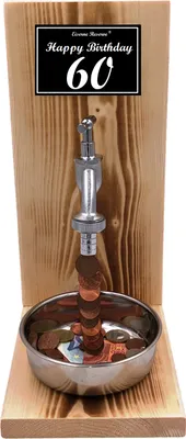 Produktbild von Happy Birthday 60 - Eiserne Reserve Geldhahn - Geburtstag Geldgeschenk - Geld verschenken