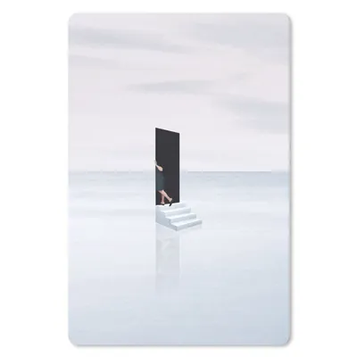 Produktbild von MuchoWow® Mauspad Mousepad Frau - Treppe - Abstrakt - Tür 18x27 cm - Mousepads - Maus Mat - Pad - Mausunterlage