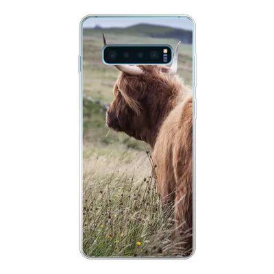 Produktbild von MuchoWow® Handyhülle Schutzhülle Hülle für Samsung Galaxy S10 Lite Schottische Highlander - Natur - Meer Silikon Softcase Handy Hülle - Schutz