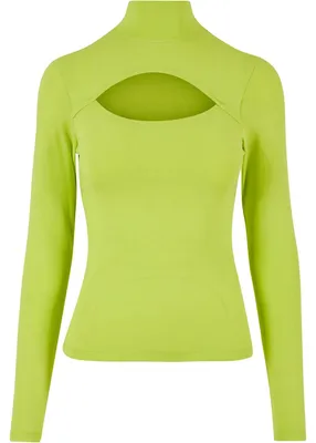 Produktbild von Urban Classics - Oberteil Rollkragen für Damen Langärmlig TN1267 (S) (Gefriergelb)