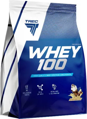 Produktbild von Trec Nutrition Whey 100- 2275 g Beutel Schokolade Sesam