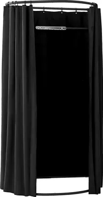 Obrázek produktu pro Přenosná šatna Fitting Room 39 x 37 x 79 palců, soukromý prostor (černá)
