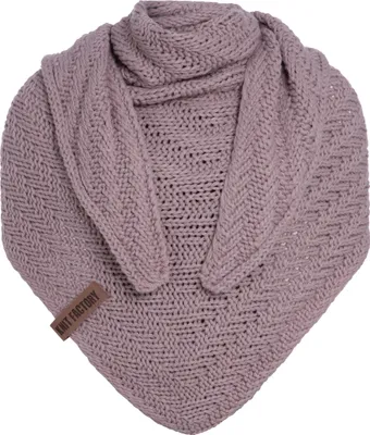 Produktbild von Knit Factory Sally Dreiecksschal - Mauve - 220x85 cm