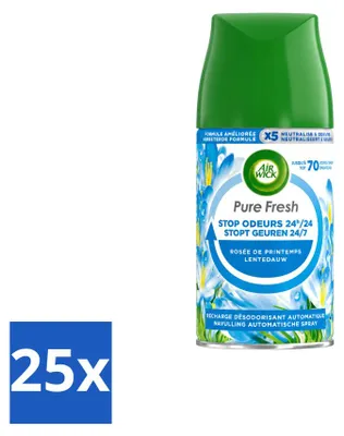 Immagine prodotto di 25 ricariche per diffusore automatico Air Wick Freshmatic, profumo Pure Primavera, 250 ml - confezione - 25 pezzi