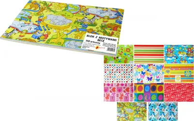 Zdjęcie produktu dla Blok z motywami MIX 110 ark 11 motywów Shan
