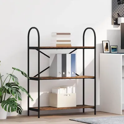 Produktbild von "Schlussverkauf" Bücherregal rechteckig - 1 pc - Büroregal mit Stauraum - Altholz 80x30x109 cm Holzwerkstoff  C12281