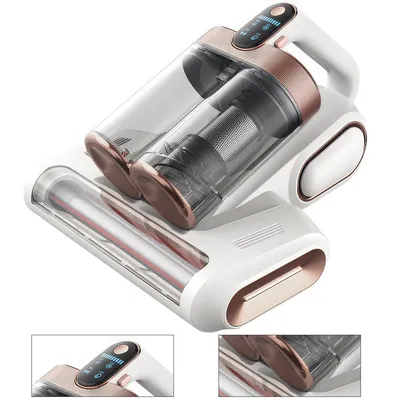 Produktbild von Kabelloser Milbensauger für Matratzen – UV-Licht Milbensauger mit Ultraschall-Technik und LED-Anzeige, Handstaubsauger für tiefenreine Matratzenpflege