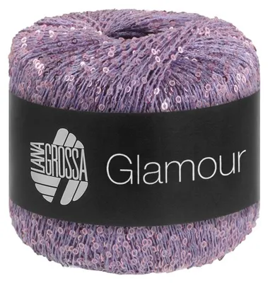 Produktbild von Lana Grossa GLAMOUR 25 g Beilaufgarn mit Pailletten für funkelnde Akzente 115 m Farbe 003 - Lila
