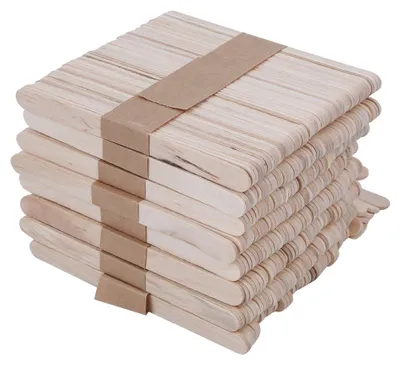 Produktbild von 400 Stück Eiscreme-Stäbchen, Naturholz, zum Selbermachen, Bar-Stick, Küchenzubehör