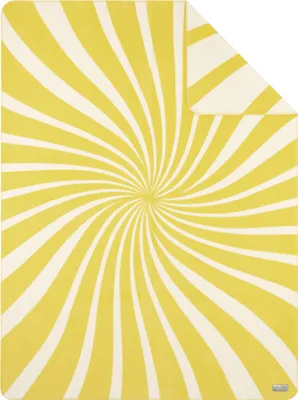 Produktbild von IBENA Wohndecke BL 150x200 cm gelb Decke Kuscheldecke Sofadecke