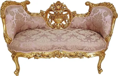 Produktbild von Casa Padrino Barock Sofa Rosa / Gold - Prunkvolles Wohnzimmer Sofa im Barockstil - Wohnzimmer Möbel im Barockstil - Barock Möbel - Barock Einrichtung