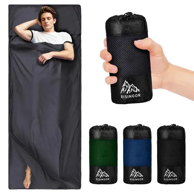 Imagen del producto de Saco de dormir ultraligero para viajes con compartimento para almohada