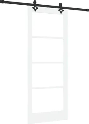Produktbild von vidaXL Schiebetür ORKDAL 83 x 202 cm Massivholz Kiefer und Glas