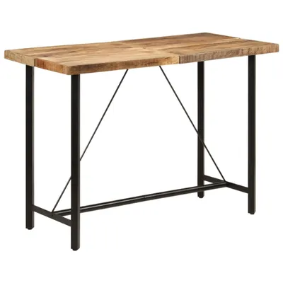 Obrázek produktu pro Barový stůl 150 x 70 x 107 cm masivní mangovník a železo