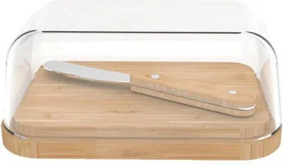Immagine prodotto di Burriera in vetro/bambù con coltello Pebbly NBA152