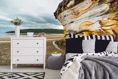 Produktbild von Vlies Fototapete SANDSTEINKLIPPE 375 x 250 cm (inkl. Kleister) - Vlies Tapete, Wandtapete, Wandbilder - Tapete für Wohnzimmer Schlafzimmer, Büro, Küche - Montagefertig