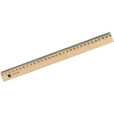 Produktbild von Alco Lineal - 30 cm lang - Buche natur