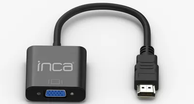 Produktbild von INCA Adapter IHTV-7TS HDMI > VGA St. + USB Audio, 1080P, SW retail