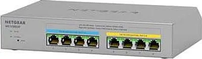 Produktbild von NETGEAR Plus MS108EUP - Switch - managed - 4 x 100/1000/2.5G (PoE++) + 4 x 100/1000/2.5G (PoE+) - Desktop, wandmontierbar - PoE++ (230 W)
