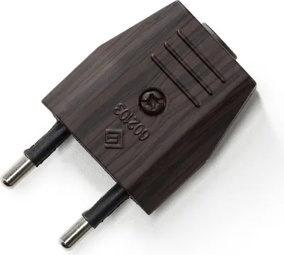 Immagine prodotto di Creative-Cables Spina Europea Creative Plug 2 poli 10A – (Effetto wengé) – Tensione 250V – Corrente 10A – Per cavi 2x0,75 mm²