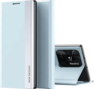 Obrázek produktu pro Redmi 10C Case, koženéPolyuretanmagnetické pouzdro s flipovým stojánkem pro Xiaomi Redmi 10C Green