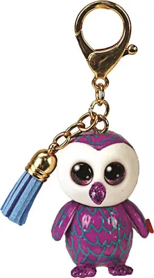 Productafbeelding van Maskotka Mini Boos, maanlichtpaarse uil, sleutelhanger