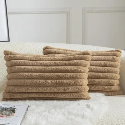 Produktbild von Famanu Set aus 2 quadratischen Keramikvasen - weiß/taupe - geeignet für Sukkulenten - Blumen oder Bonsai - 10 x 10 cm - Japandi Stil