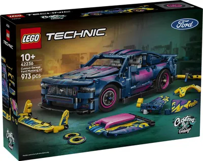 Productafbeelding van LEGO Technic Ford Mustang GT, een auto uit de tuning-werkplaats - een aanpasbaar speelgoedauto - een snelle auto met stuur en een 8-cilinder motor - een cadeau-idee voor kinderen vanaf 10 jaar - 42236